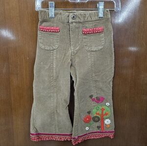 The Children's Place Brown Corduroy Pants with Pink Details